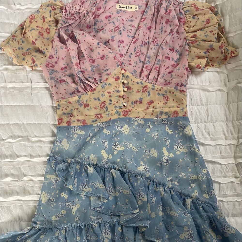 Shabby chic ruffle dress